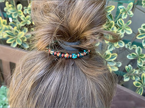 Photo of head with a MyBunBling worn